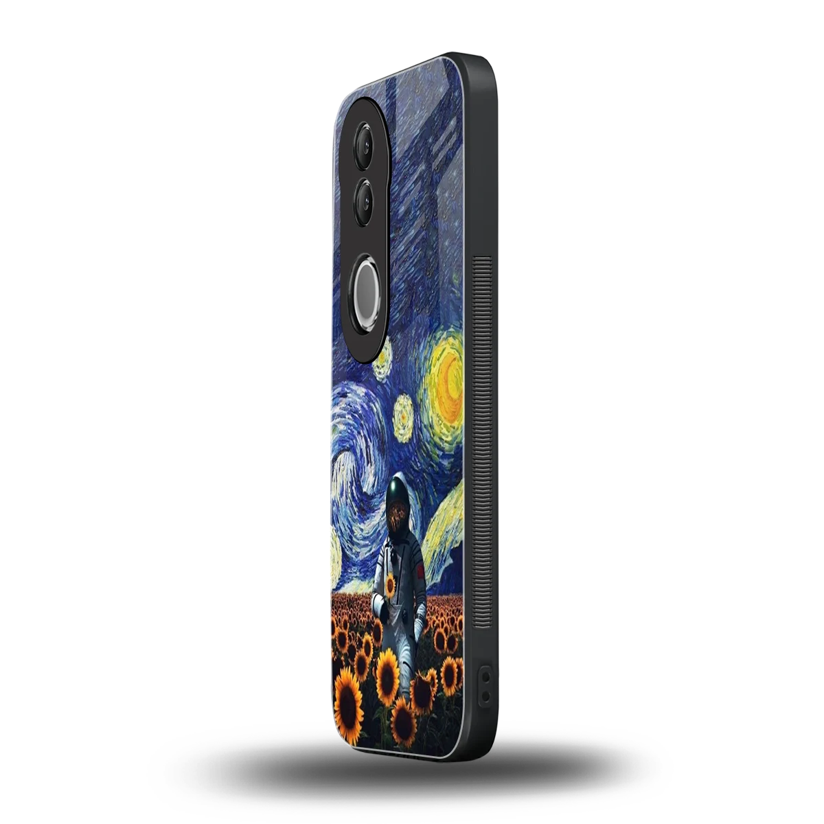 Cosmic Night vivo v50 mobile cover | shockproof glass phone case