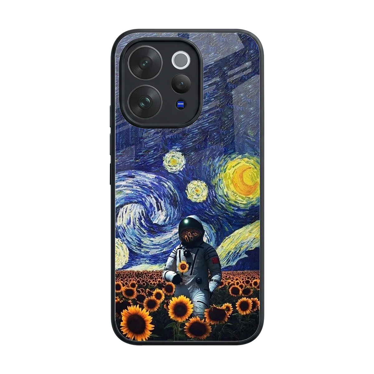Cosmic Night back phone cover | glass case for vivo v70 elite