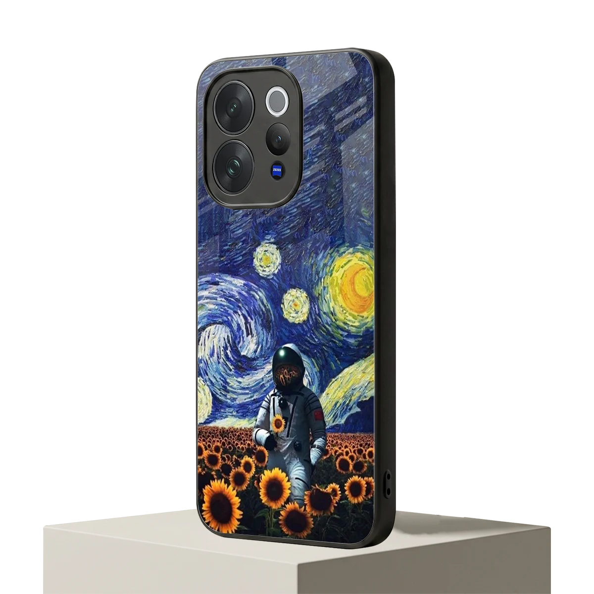 Cosmic Night vivo v70 mobile cover | shockproof glass phone case