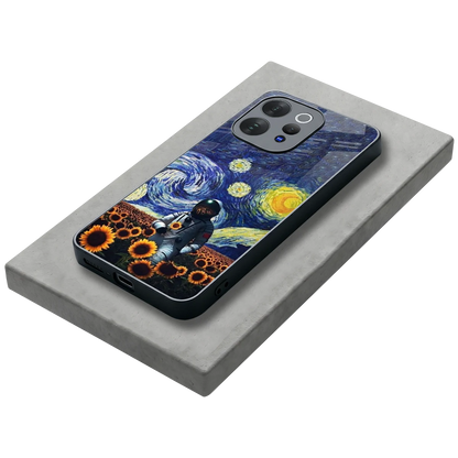 Cosmic Night stylish phone case for vivo v70 | glossy glass and slim fit