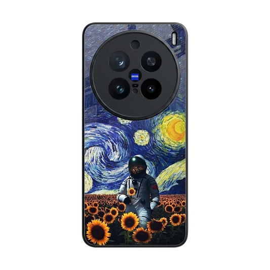 Cosmic Night back phone cover | glass case for vivo x200 pro