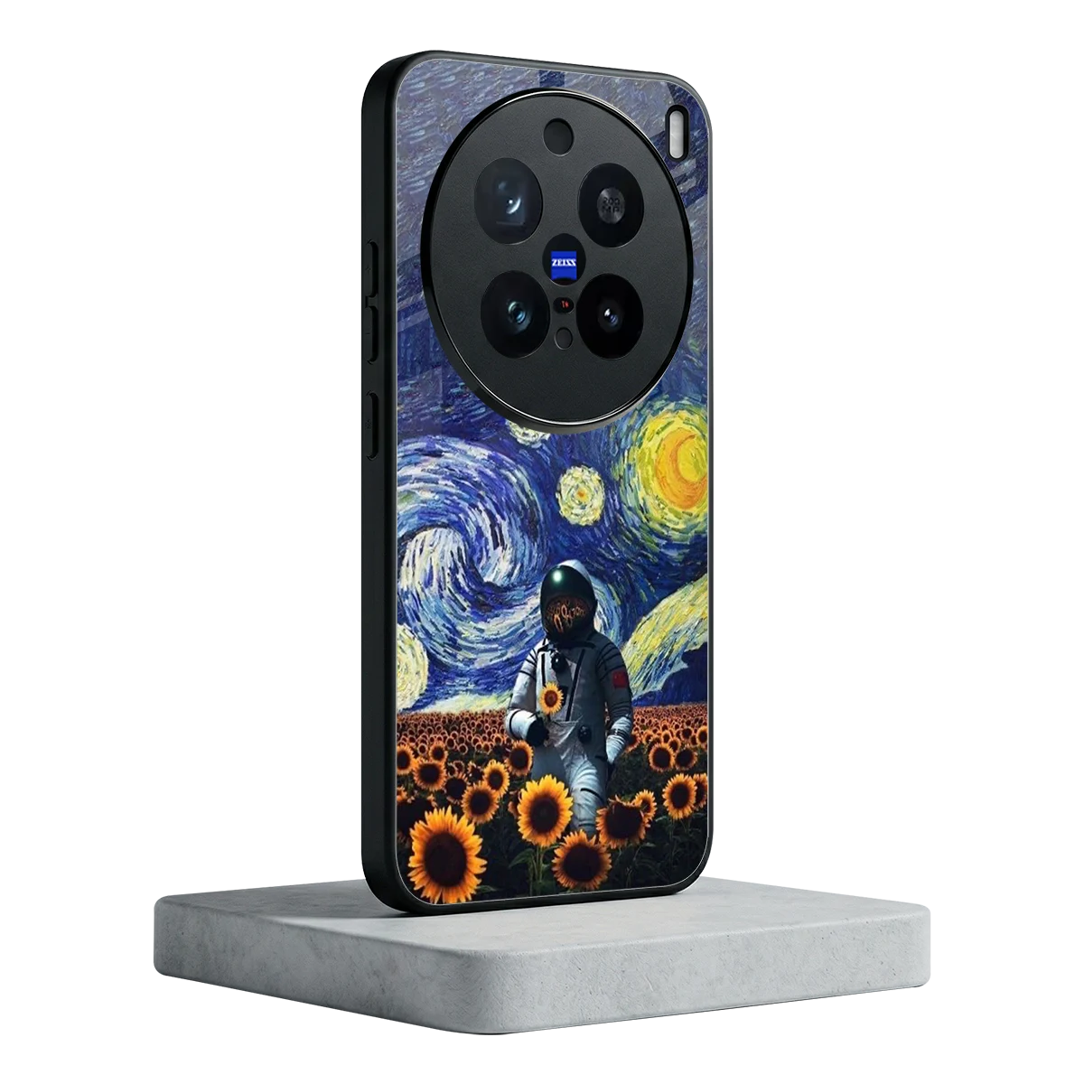 Cosmic Night vivo x200 pro mobile cover | shockproof glass phone case