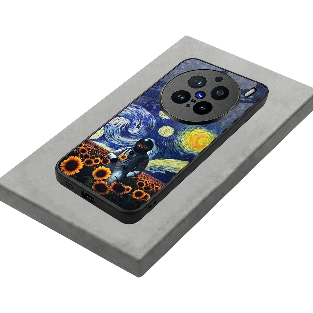 Cosmic Night stylish phone case for vivo x200 pro | glossy glass and slim fit
