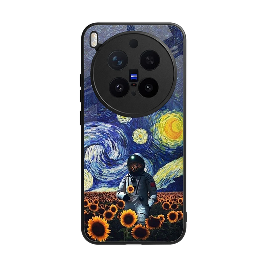 Cosmic Night back phone cover | glass case for vivo x300 pro