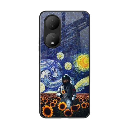 Cosmic Night back phone cover | glass case for Vivo-y100