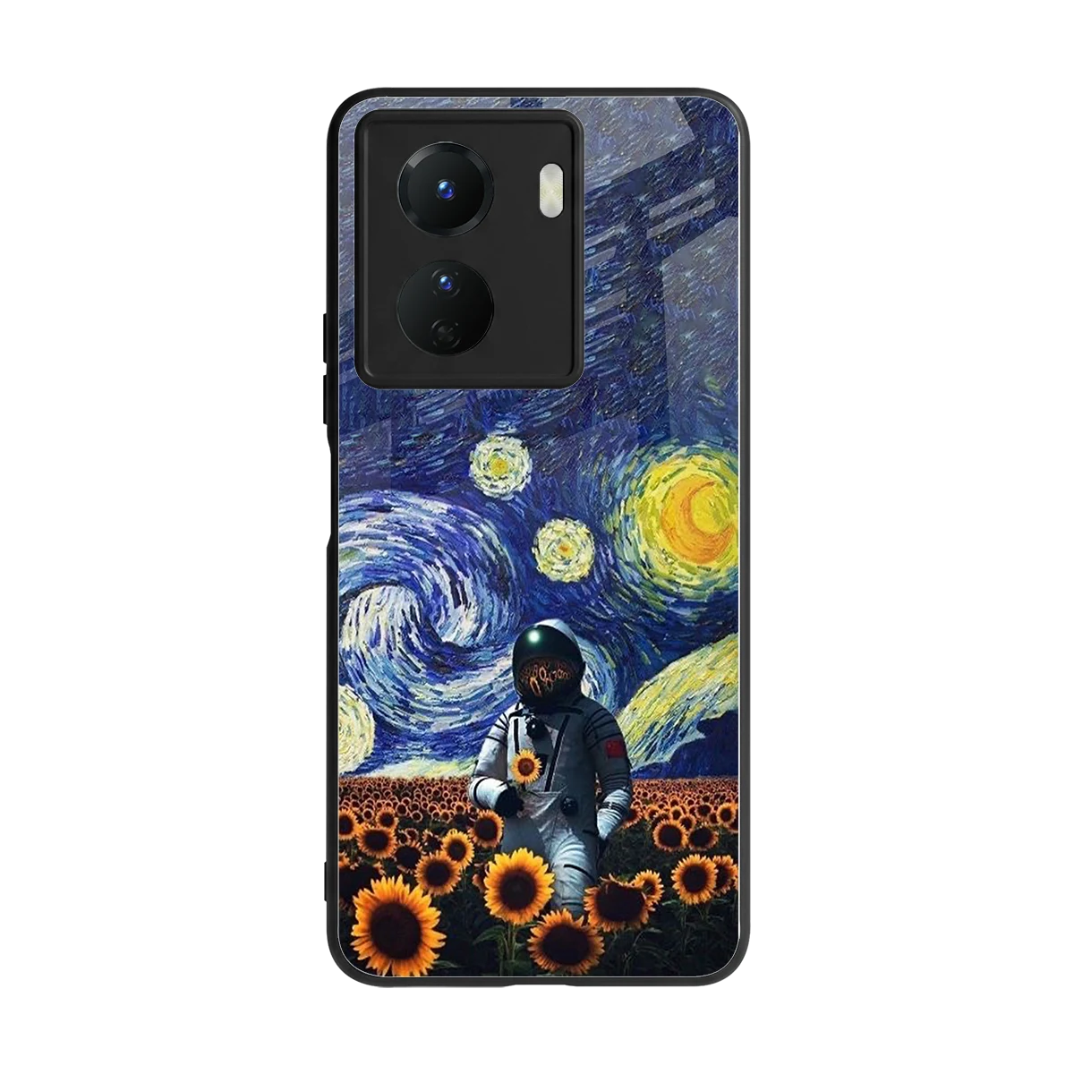 Cosmic Night back phone cover | glass case for vivo y16