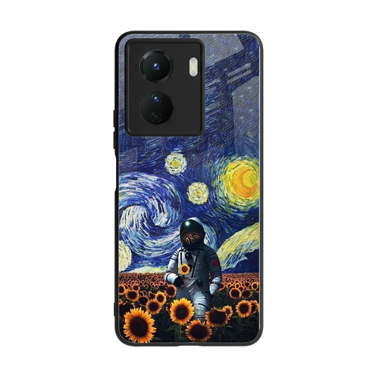 Cosmic Night back phone cover | glass case for vivo y16