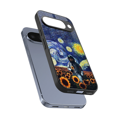 Cosmic Night sleek google pixel 10 cover with tempered glass back and TPU edges