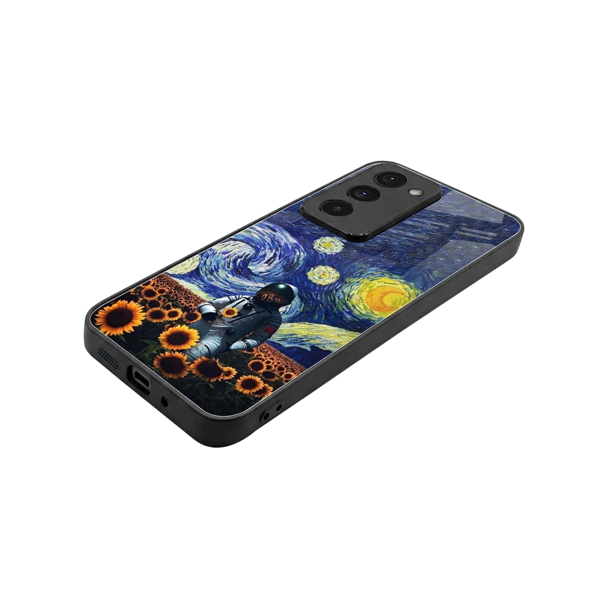 Cosmic Night stylish phone case for redmi 15 5g | glossy glass and slim fit