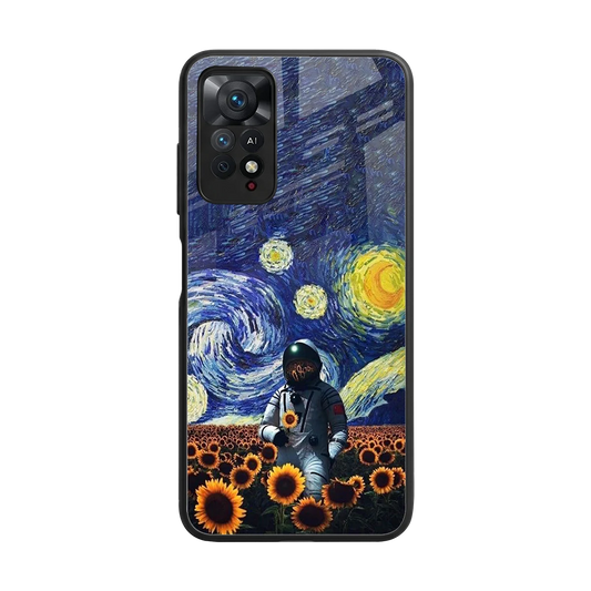 Cosmic Night back phone cover | glass case for redmi note 11 pro