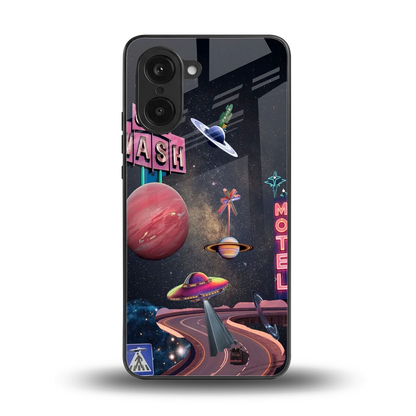 Cosmic Path back phone cover | glass case for oneplus nord ce5 5g