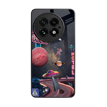 Cosmic Path back phone cover | glass case for oneplus 13