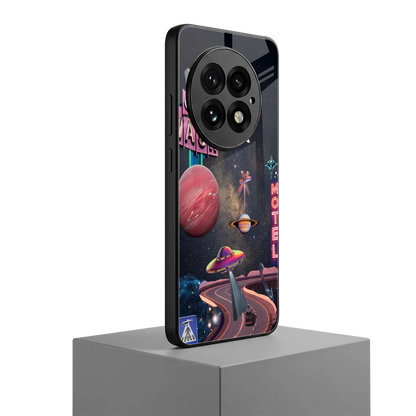 Cosmic Path oneplus 13 mobile cover | shockproof glass phone case