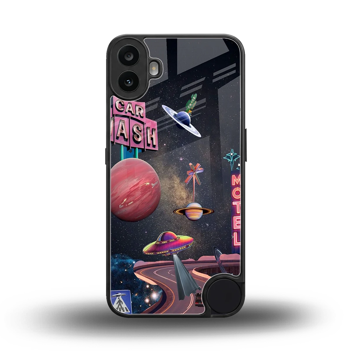 Cosmic Path back phone cover | glass case for cmf nothing phone 1