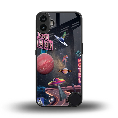 Cosmic Path back phone cover | glass case for cmf nothing phone 1