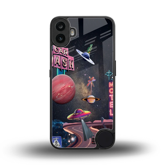Cosmic Path back phone cover | glass case for cmf nothing phone 1