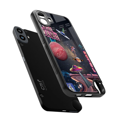Cosmic Path sleek cmf nothing phone 1 cover with tempered glass back and TPU edges
