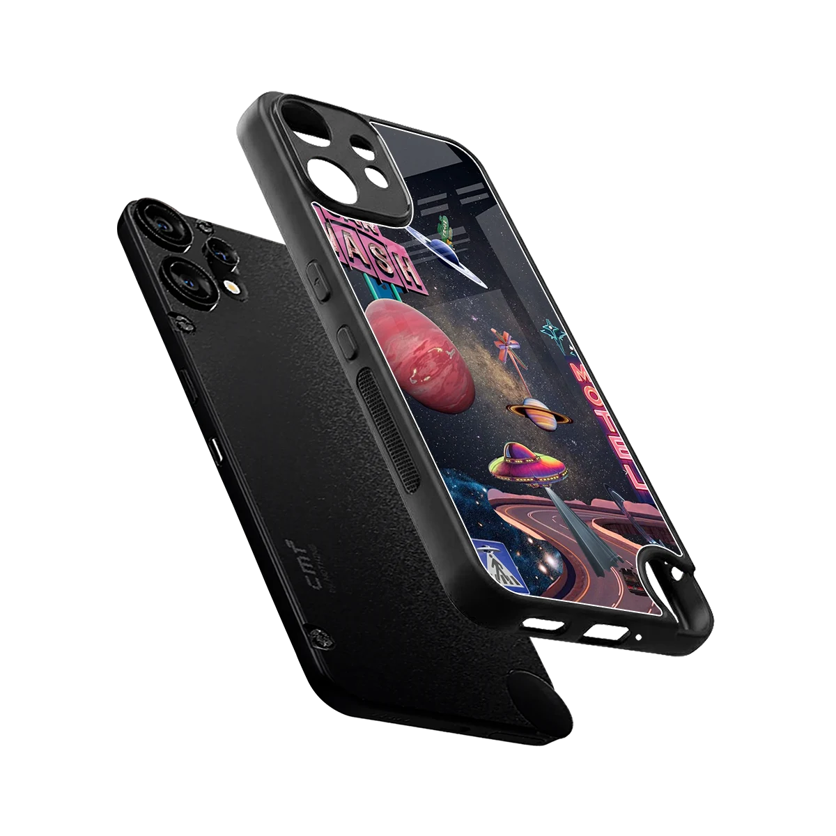 Cosmic Path sleek cmf nothing phone 2 pro cover with tempered glass back and TPU edges