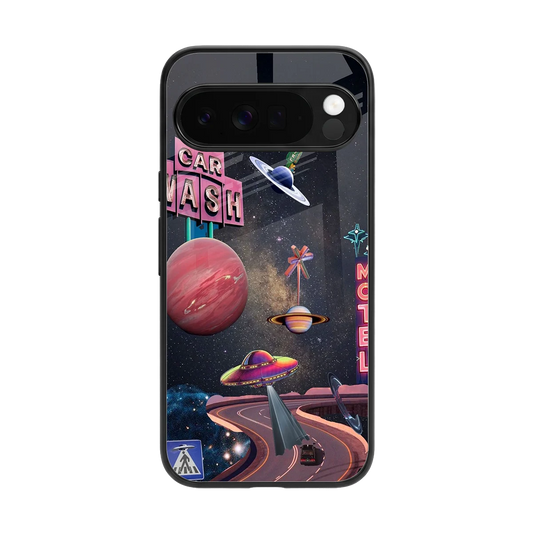 Cosmic Path back phone cover | glass case for google pixel 10 pro xl