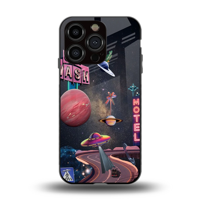 Cosmic Path back phone cover | glass case for iphone 13 pro