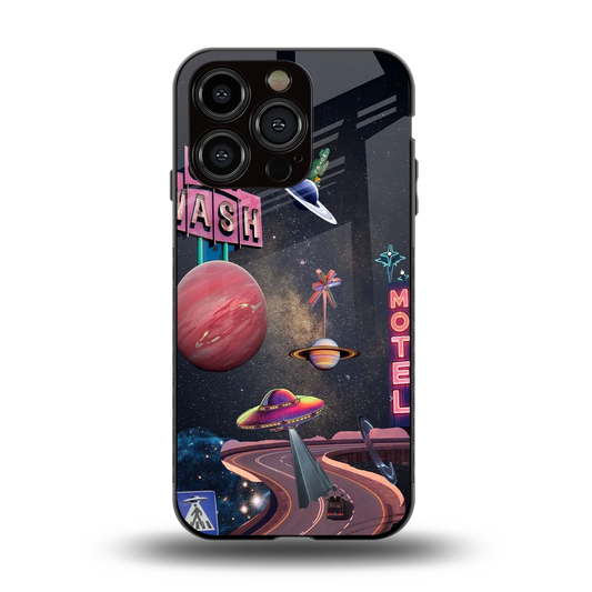 Cosmic Path back phone cover | glass case for iphone 13 pro
