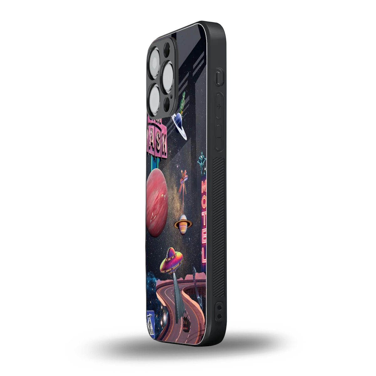 Cosmic Path iphone 16 pro max mobile cover | shockproof glass phone case