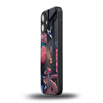 Cosmic Path iPhone 16 mobile cover | shockproof glass phone case