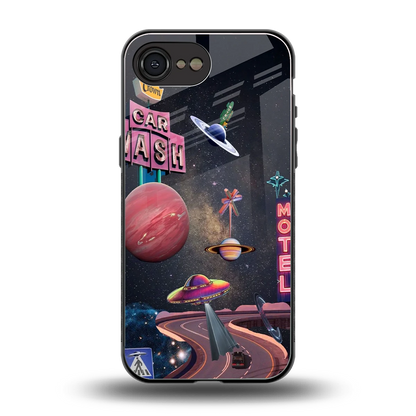 Cosmic Path back phone cover | glass case for iphone 16e