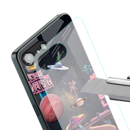Cosmic Path stylish phone case for iphone 17e | glossy glass and slim fit