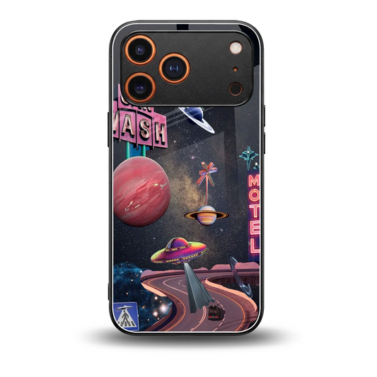 Cosmic Path back phone cover | glass case for iphone 17 pro max