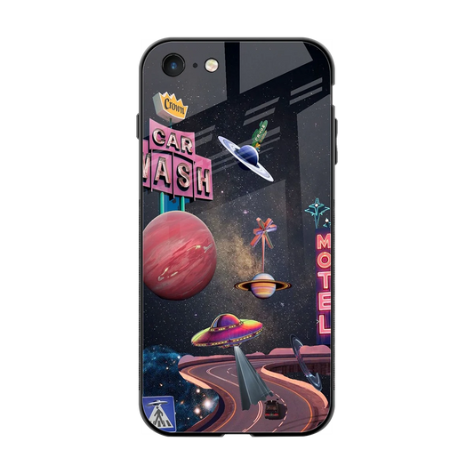 Cosmic Path back phone cover | glass case for iphone 7