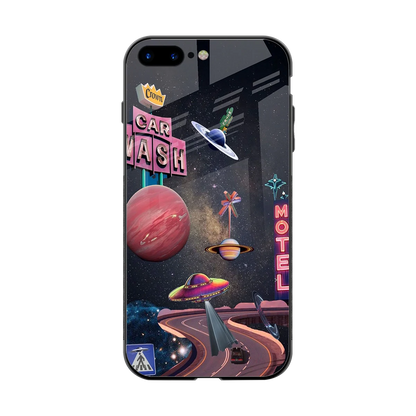 Cosmic Path back phone cover | glass case for iphone 8 plus
