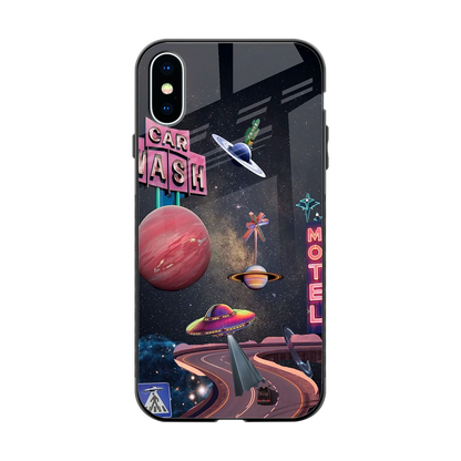 Cosmic Path back phone cover | glass case for iphone x