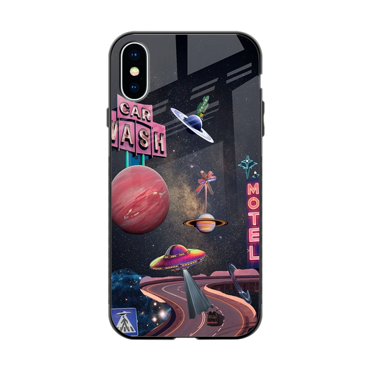 Cosmic Path back phone cover | glass case for iphone x