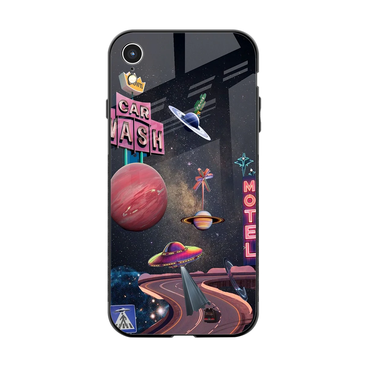 Cosmic Path back phone cover | glass case for iphone xr