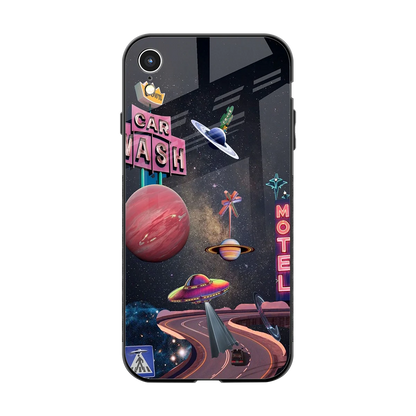 Cosmic Path back phone cover | glass case for iphone xr
