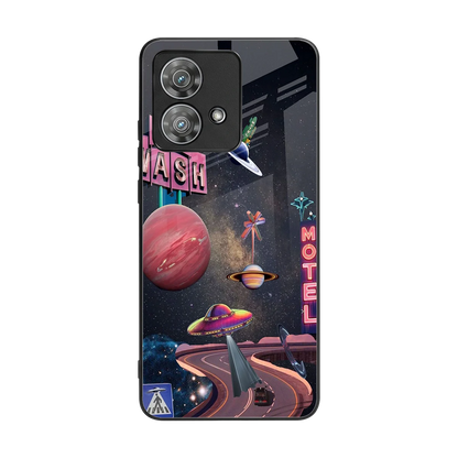 Cosmic Path back phone cover | glass case for motorola edge 40 neo 5g