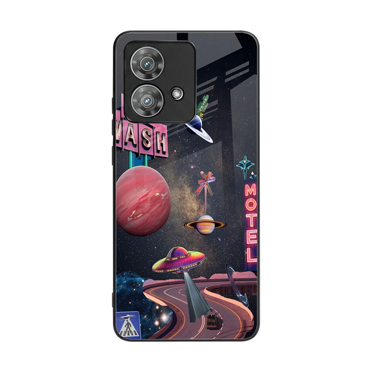 Cosmic Path back phone cover | glass case for motorola edge 40 neo 5g
