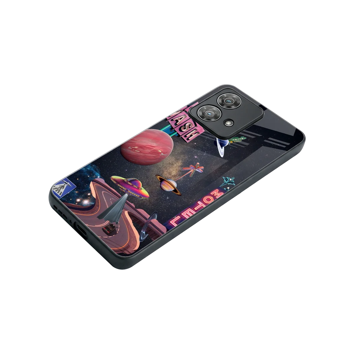 Cosmic Path stylish phone case for motorola edge 40 neo 5g | glossy glass and slim fit