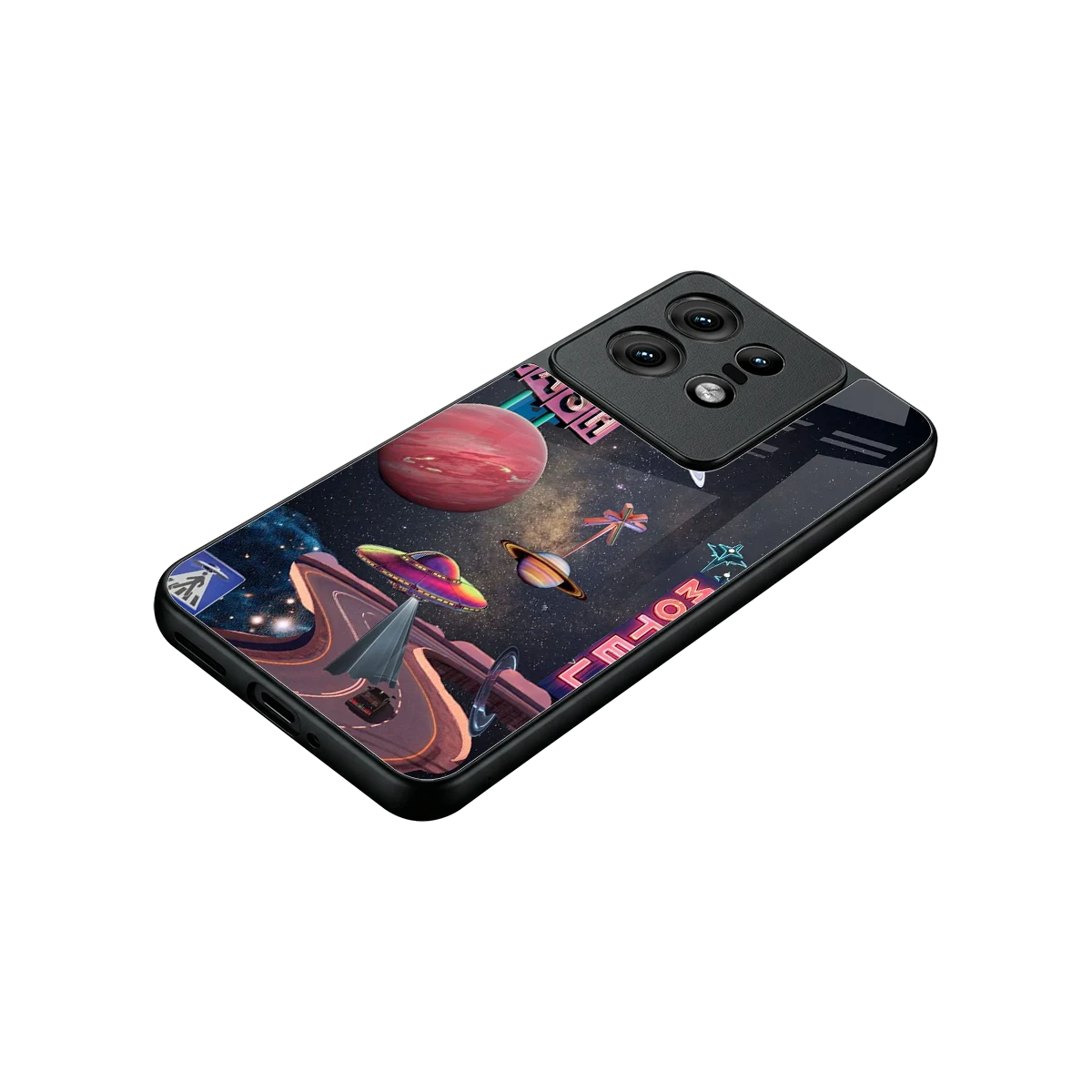 Cosmic Path stylish phone case for motorola edge 50 pro | glossy glass and slim fit