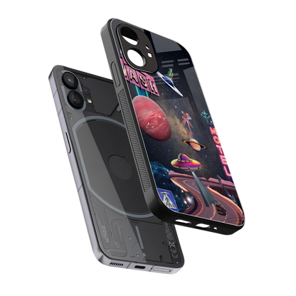 Cosmic Path sleek nothing phone 1 cover with tempered glass back and TPU edges
