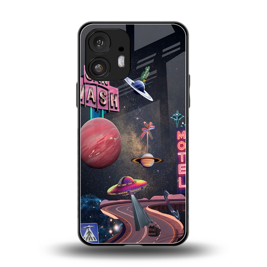 Cosmic Path back phone cover | glass case for nothing phone 2