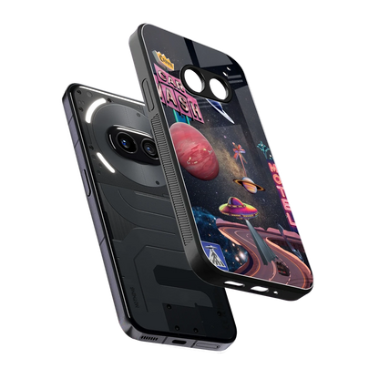 Cosmic Path sleek nothing phone 2a plus cover with tempered glass back and TPU edges