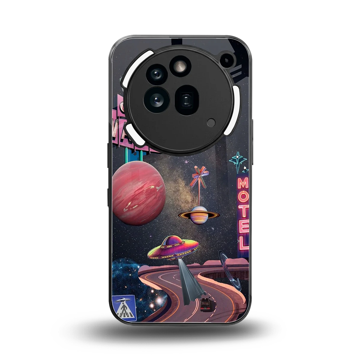 Cosmic Path back phone cover | glass case for nothing phone 3a pro