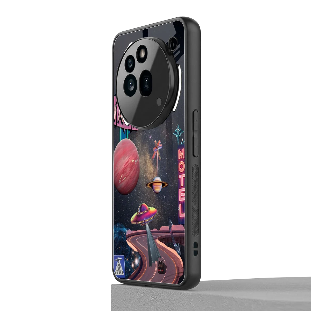 Cosmic Path nothing phone 3a pro mobile cover | shockproof glass phone case