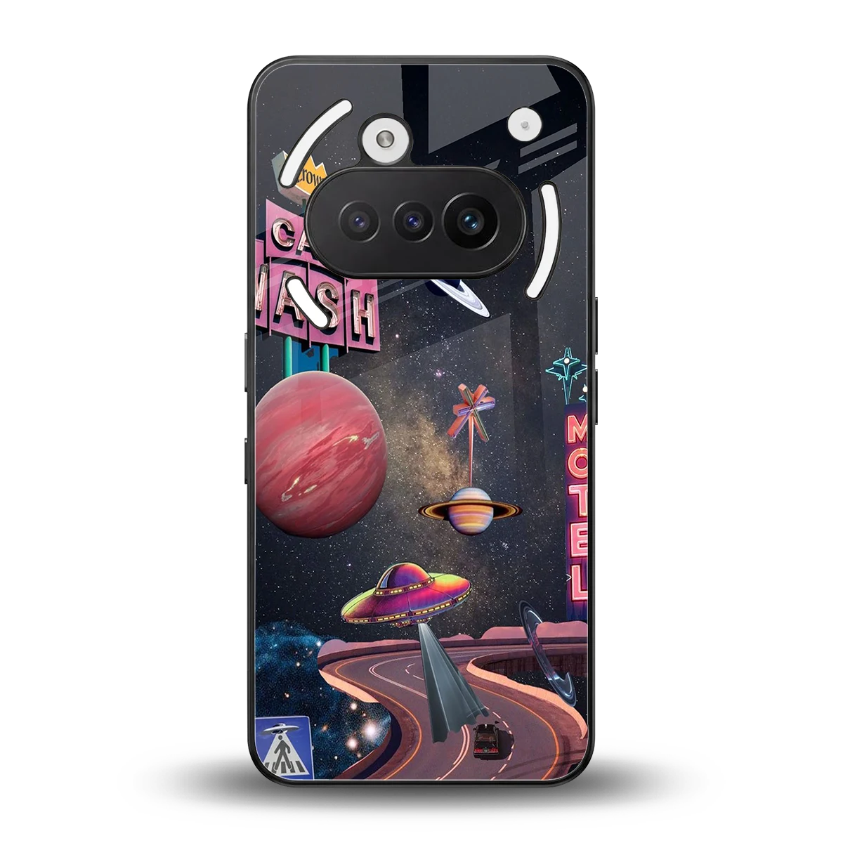 Cosmic Path back phone cover | glass case for nothing phone 3a
