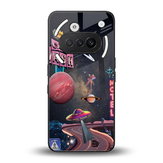 Cosmic Path back phone cover | glass case for nothing phone 3a