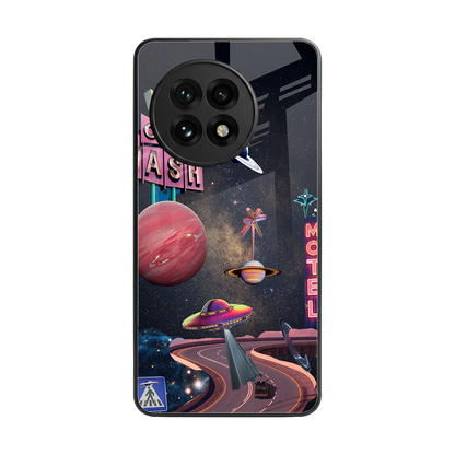 Cosmic Path back phone cover | glass case for oneplus 13r