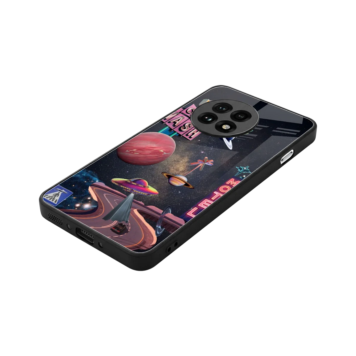 Cosmic Path stylish phone case for oneplus 13r | glossy glass and slim fit