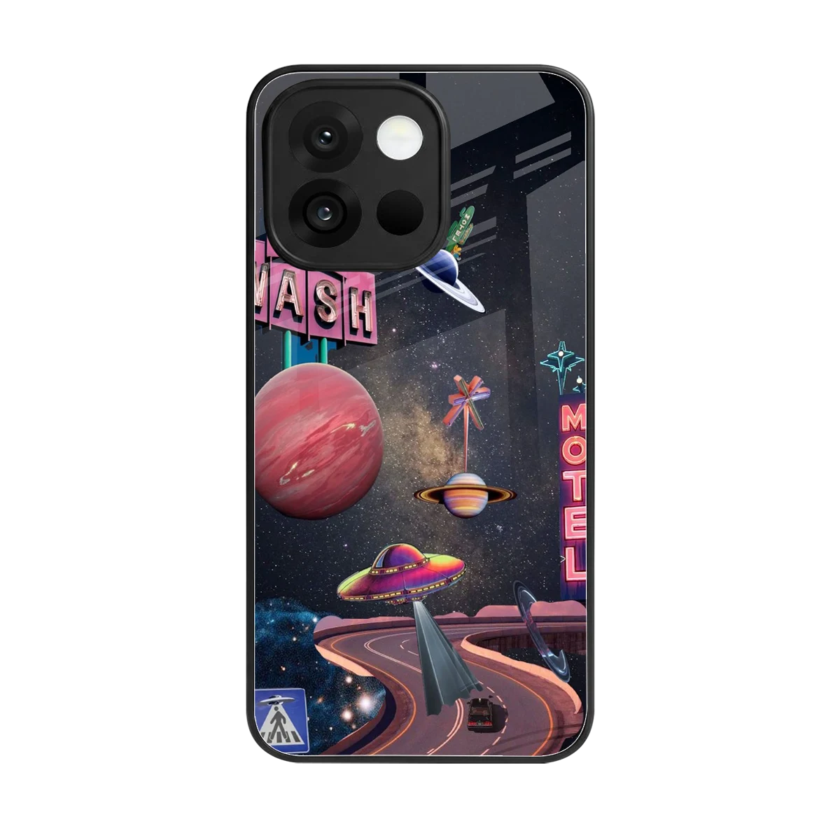 Cosmic Path back phone cover | glass case for oneplus 13s